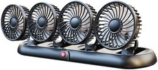 4 Head Car Fan USB 5V/12V/24V Strong Wind Cooling Fan for Truck RV Motorhome