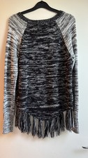 Hollister Women’s Black/grey Jumper Size M