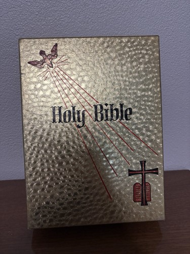 Vintage catholic holy bible - catholic,