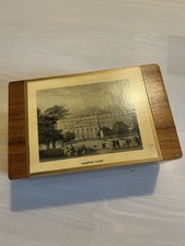 Tallent Of Old Bond Street Wood Box With Image On Lid Excellent Condition