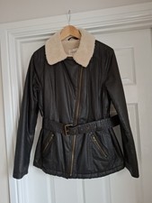 M&S Indigo Brown Lined Biker