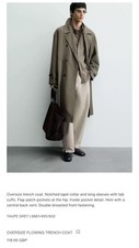 Zara Men’s Oversize Trench