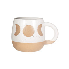 White Beige Moon Phases Mug