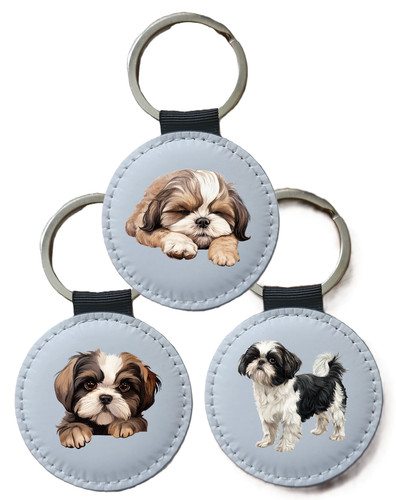 Shih tzu keyring - shih, keyring,