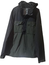 Peaceful Hooligan Slim Fit 2-Tone 1/4 Zip Front Hooded Terrace Jacket XL