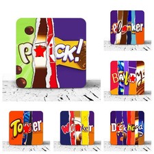 Funny Rude Drinks Mats Coasters Birthday Christmas Gifts Office Beer Mat Coaster