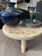 Vintage Louis Mulcahy pottery vase And Candle Holder  Dublin Amazing