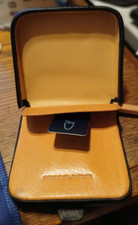 Leather coin tray purse Black