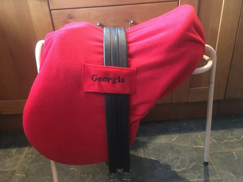 Red personalised embroidered - red,
