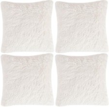 4 x Faux Fur Cushion Covers