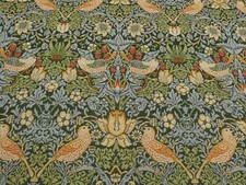 WILLIAM MORRIS STRAWBERRY THIEF TAPESTRY FABRIC Upholstery Cushion Curtain