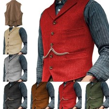 Mens Tweed Waistcoats Vintage