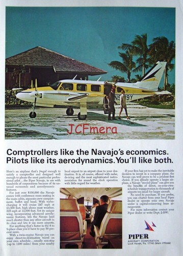 Piper navajo airplane vintage - piper,