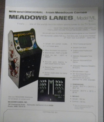 Vintage arcade game sheet - arcade,
