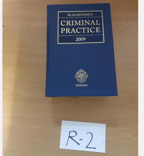 Blackstone criminal practice - criminal,