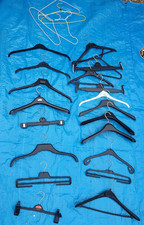 24 Mixed Plastic and Wire Coat Clothes Hangers