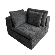 FA-010 Grey Loveseat, Compact