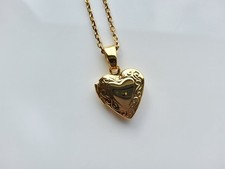 Gold Heart Locket Pendant