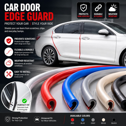 Car door edge scratch - door,