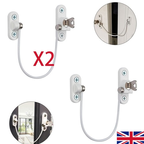 White window door cable - 2x,