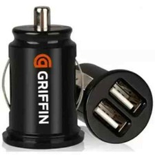 Car Charger 2 USB Port For Iphone Samsung Cigarette Lighter Socket Adapter