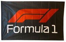 F1-FLAG FORMULA 1 ONE BLACK