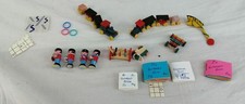 Dolls House Childs Vintage Toys Bundle Board Games Train Set Wooden Toys & More