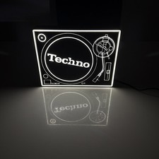 Technics 1210 Style techno Slipmat LED Light Box