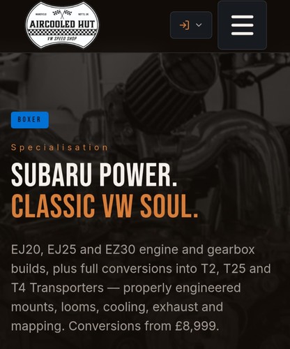 Subaru engine conversion - vw,