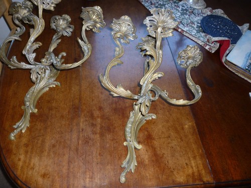 Two edwardian candlelabras - edwardian,