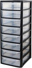 Plastic Storage Drawers Unit