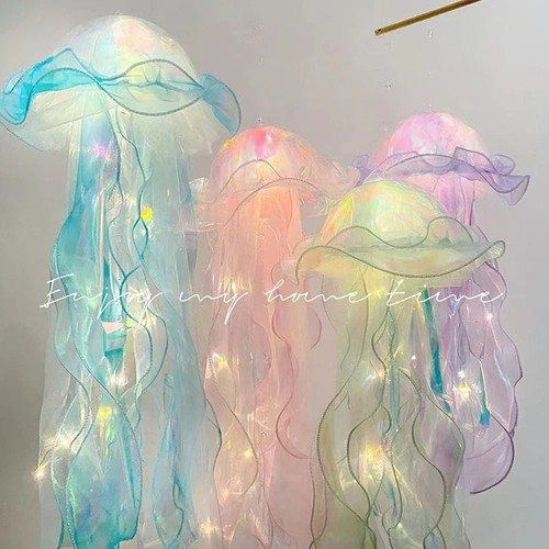 Diy jellyfish lantern - lantern, under