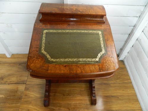Victorian walnut davenport - victorian,