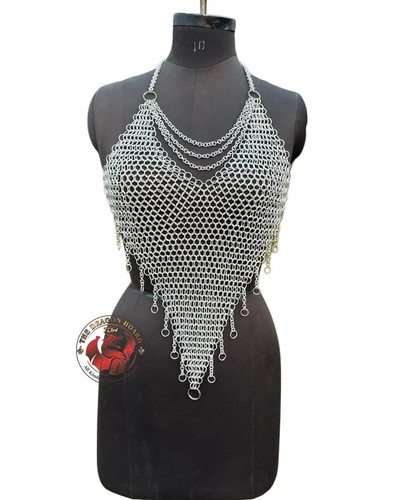 Aluminum chainmail top - aluminum, for