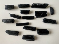 Black tourmaline crystal - black,