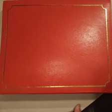 Album for BankNote With 25  protected Sleeves With for notes/stamps Used  EMPTY 