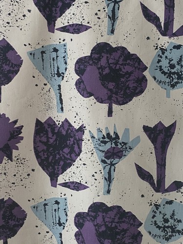 1960s heals rock rose fabric - rose,