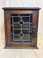 Small oak Arts & Crafts glazed