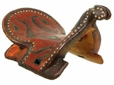 Antique buzkashi wooden horse - buzkashi,