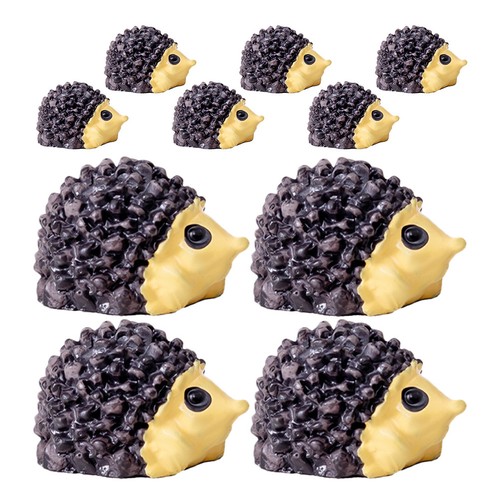 Mini resin hedgehog figurines - hedgehog,
