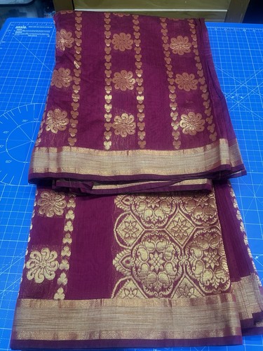 Saree with purple - purple, and
