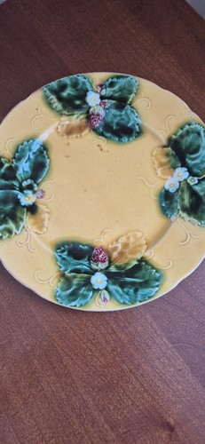 French majolica plate - french, with