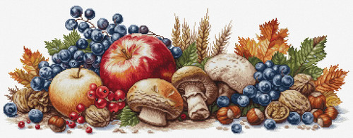 Cross stitch kit - cross, gold