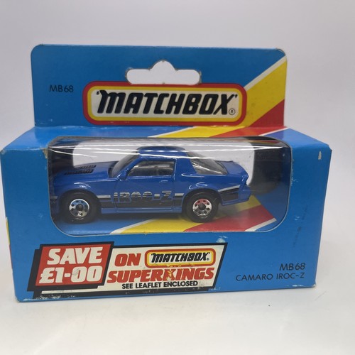 Vintage matchbox mb68 camaro - matchbox,