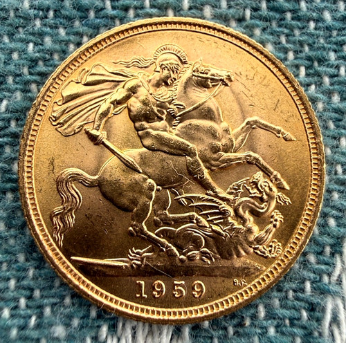 Gold sovereign 1959 - sovereign,