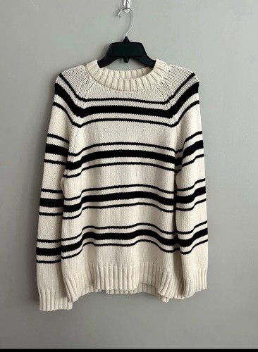Zara striped sweater - s, milk