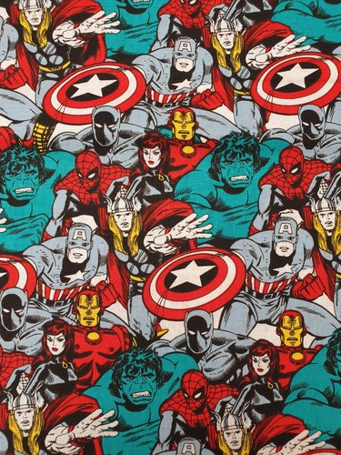 Avengers fabric fat quarter - avengers, uk