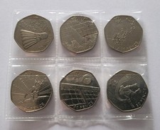 London Olympics 50p 6 x