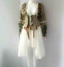 Ladies Khaki Green Corset Top