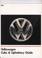 1989 VOLKSWAGEN US Color Chart